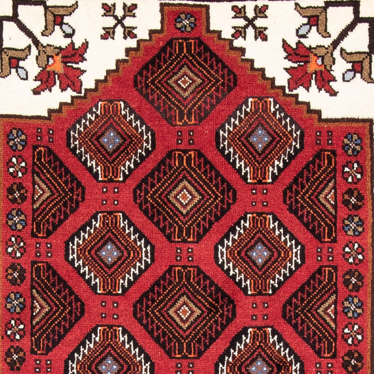 Alfombra de pasillo Alfombra Belutsch - 194 x 102 cm - rojo