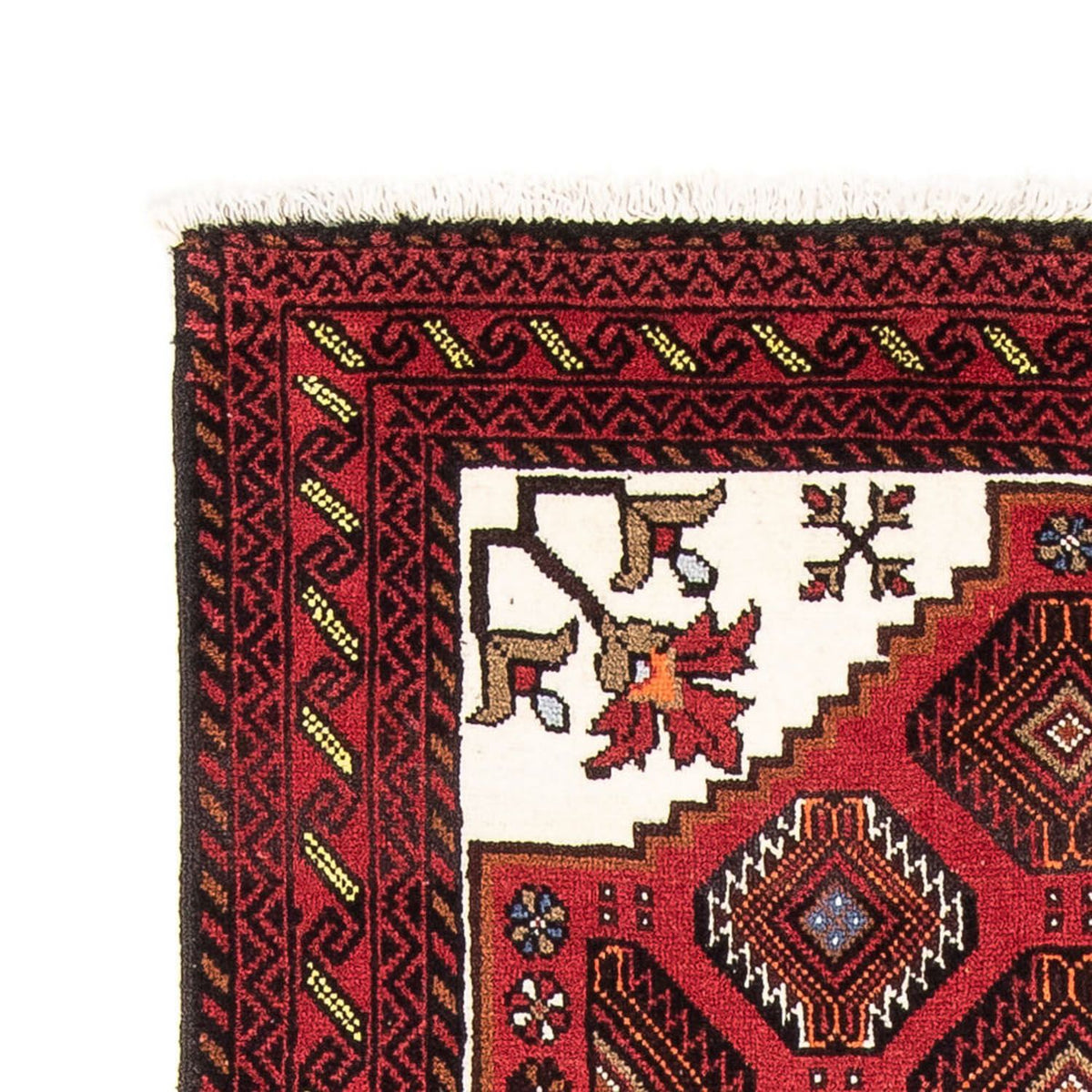 Alfombra de pasillo Alfombra Belutsch - 194 x 102 cm - rojo