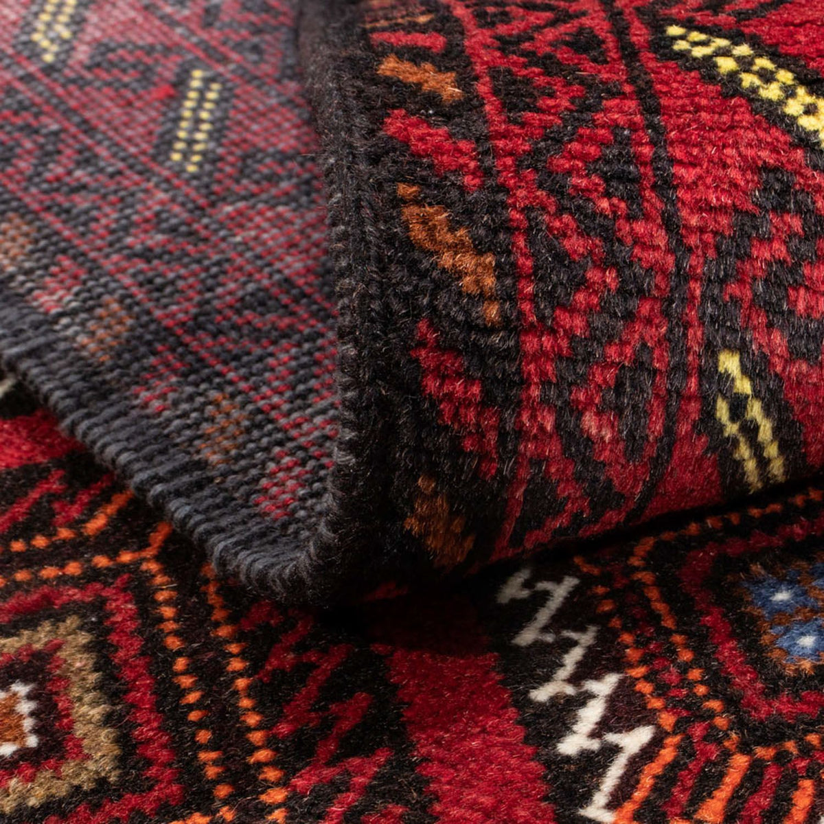 Alfombra de pasillo Alfombra Belutsch - 194 x 102 cm - rojo