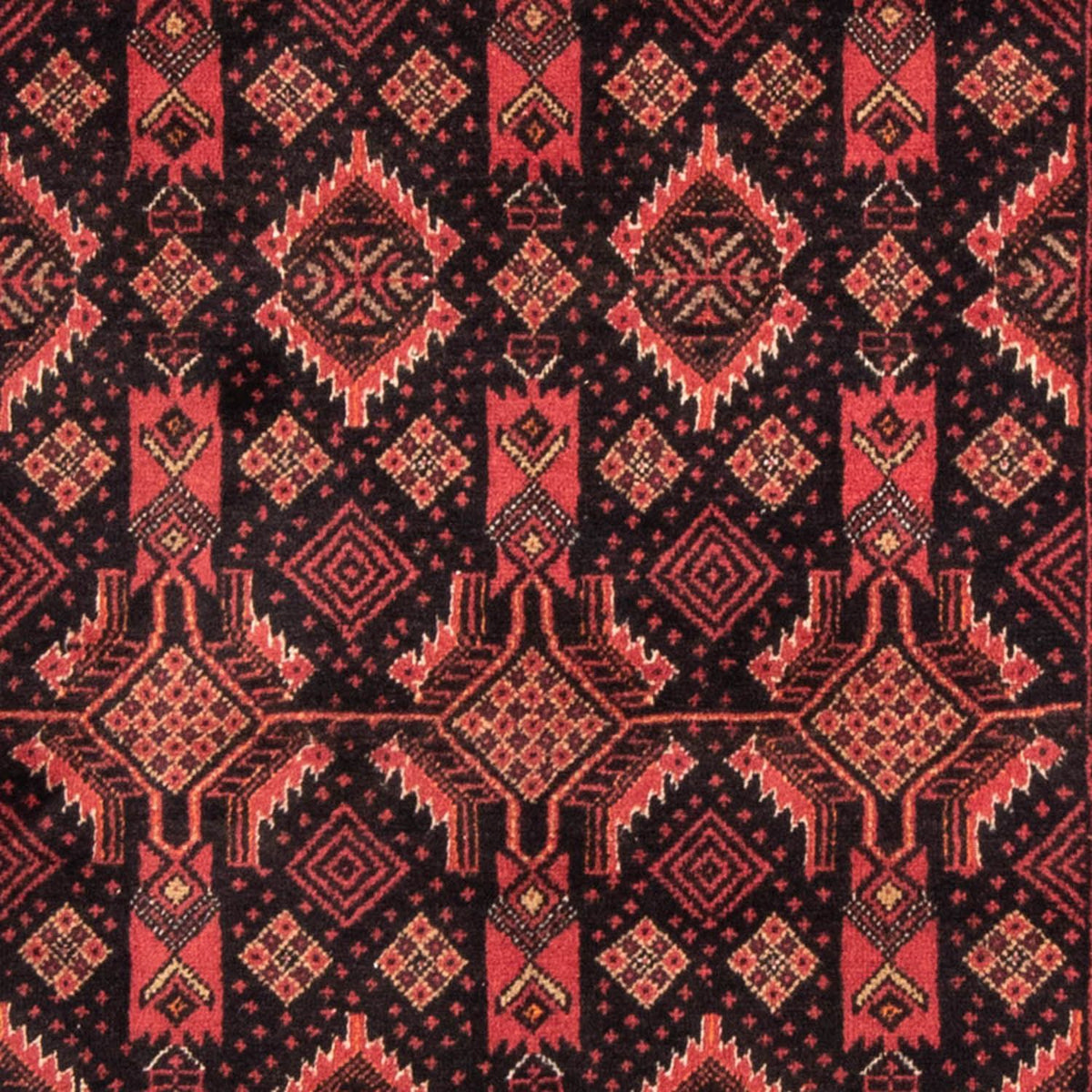 Alfombra de pasillo Alfombra Belutsch - 176 x 101 cm - rojo claro