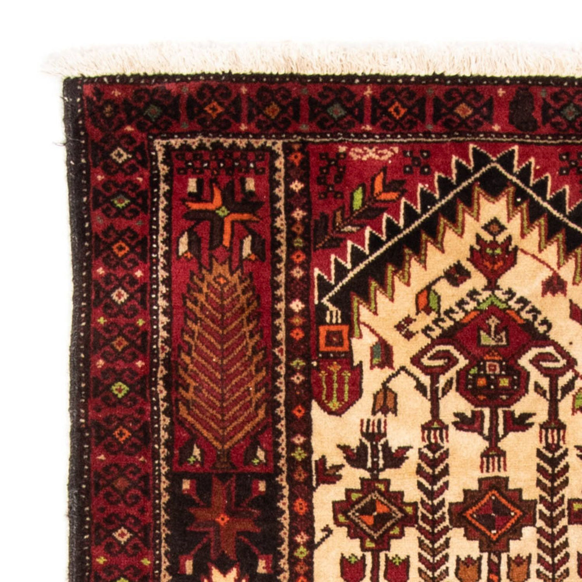Alfombra de pasillo Alfombra Belutsch - 187 x 102 cm - rojo