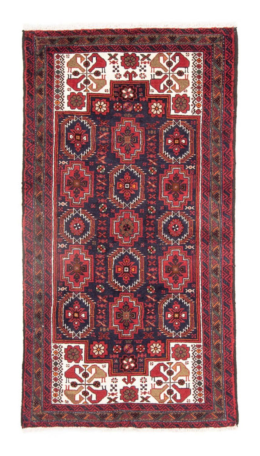 Alfombra de pasillo Alfombra Belutsch - 188 x 100 cm - rojo