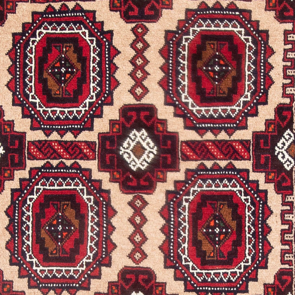 Alfombra de pasillo Alfombra Belutsch - 192 x 103 cm - rojo