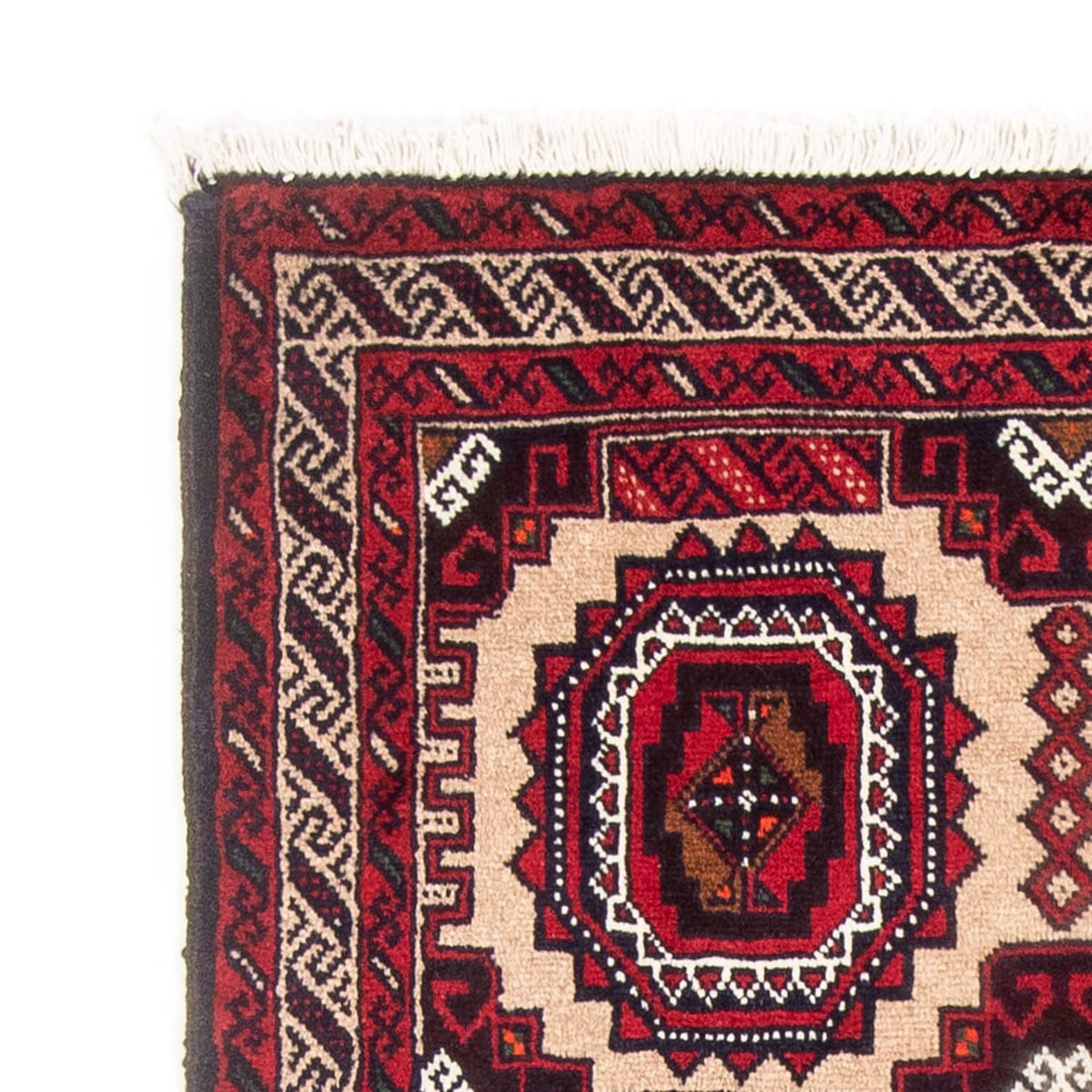 Alfombra de pasillo Alfombra Belutsch - 192 x 103 cm - rojo