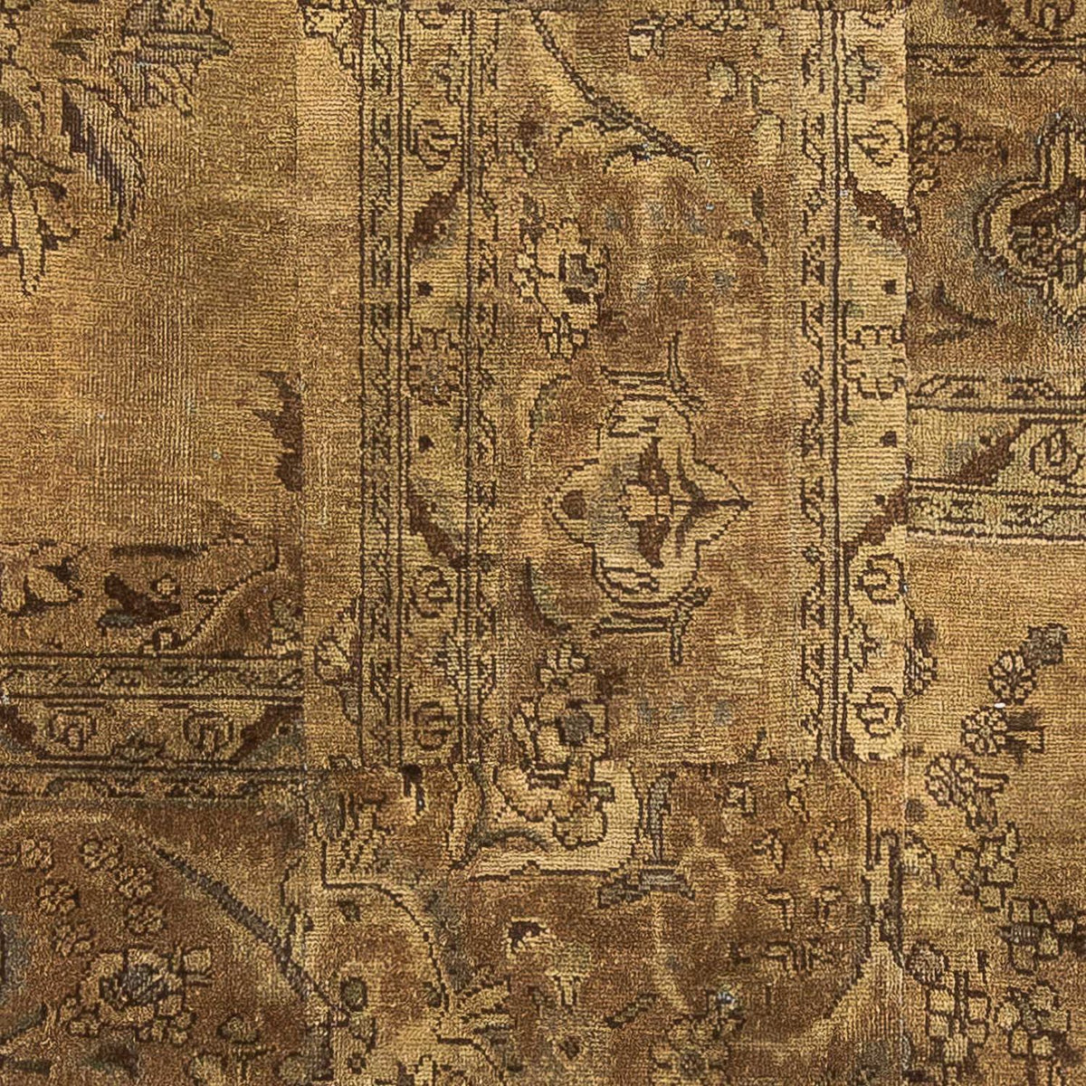 Alfombra de patchwork - 207 x 128 cm - multicolor