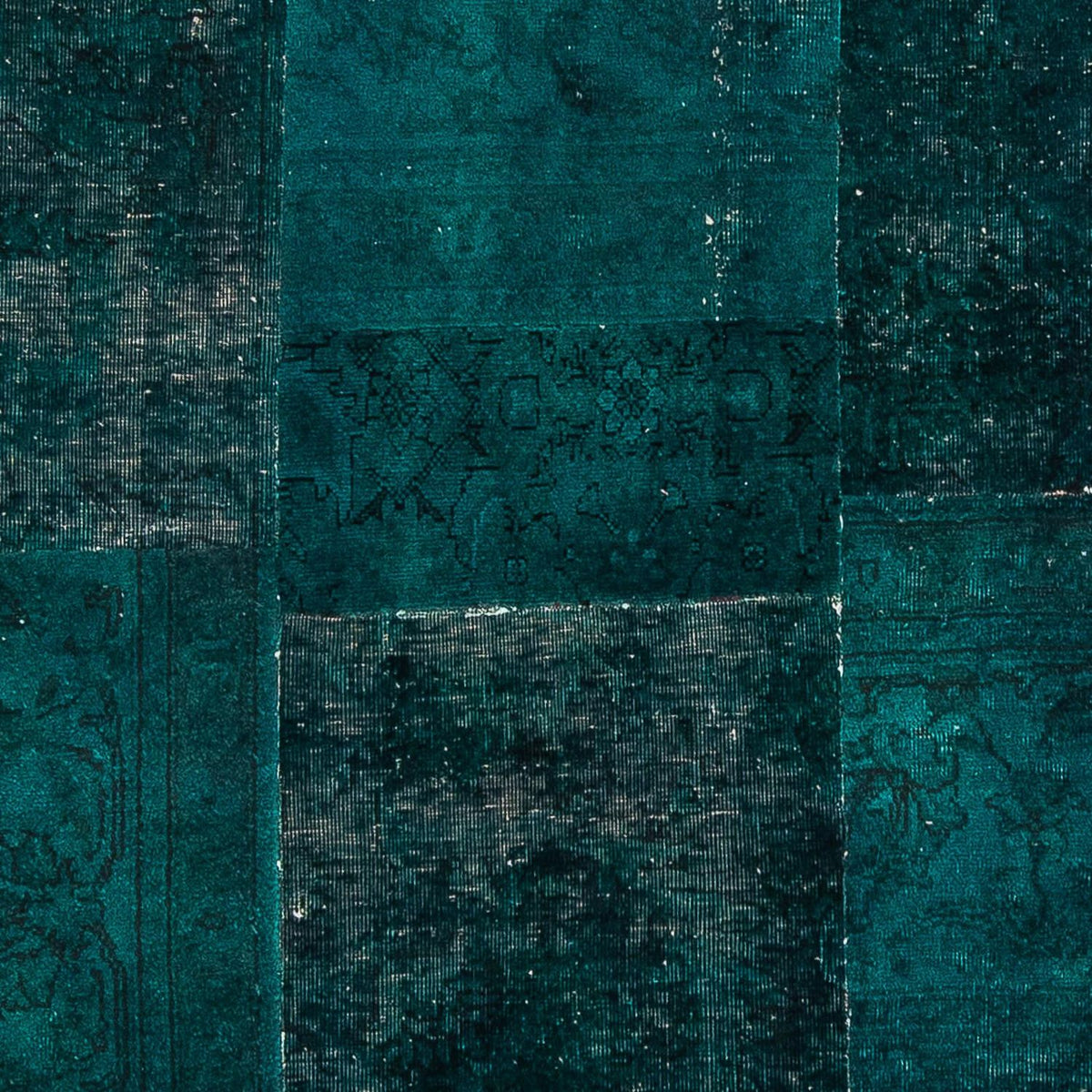 Alfombra de patchwork - 205 x 131 cm - multicolor