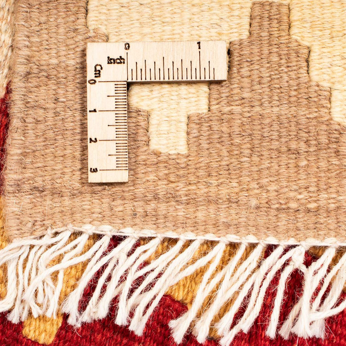Alfombra Kelim - Oriental - 252 x 178 cm - rojo oscuro