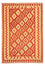 Alfombra Kelim - Oriental - 206 x 152 cm - rojo oscuro