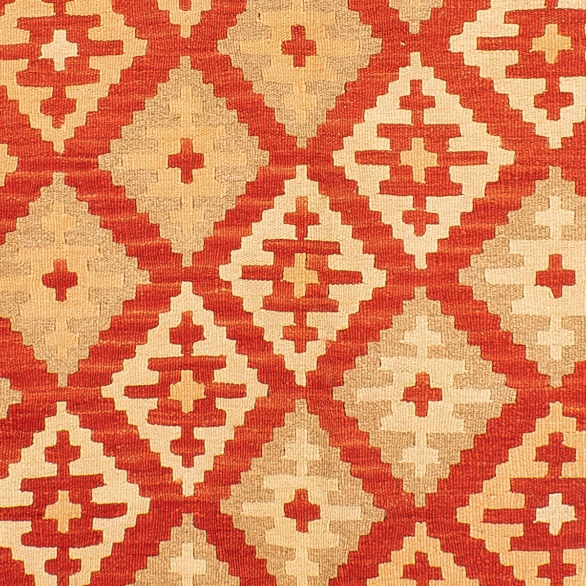 Alfombra Kelim - Oriental - 206 x 152 cm - rojo oscuro