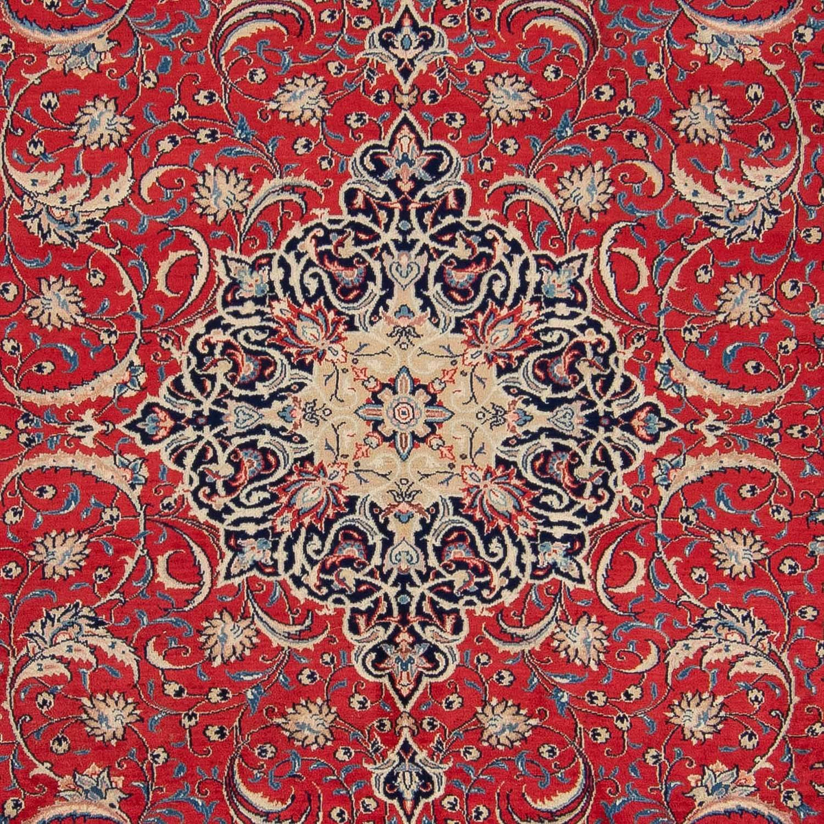 Alfombra de patchwork - 355 x 270 cm - rojo claro