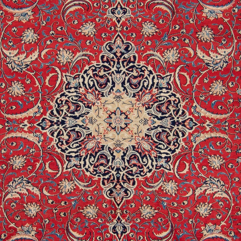 Alfombra de patchwork - 355 x 270 cm - rojo claro
