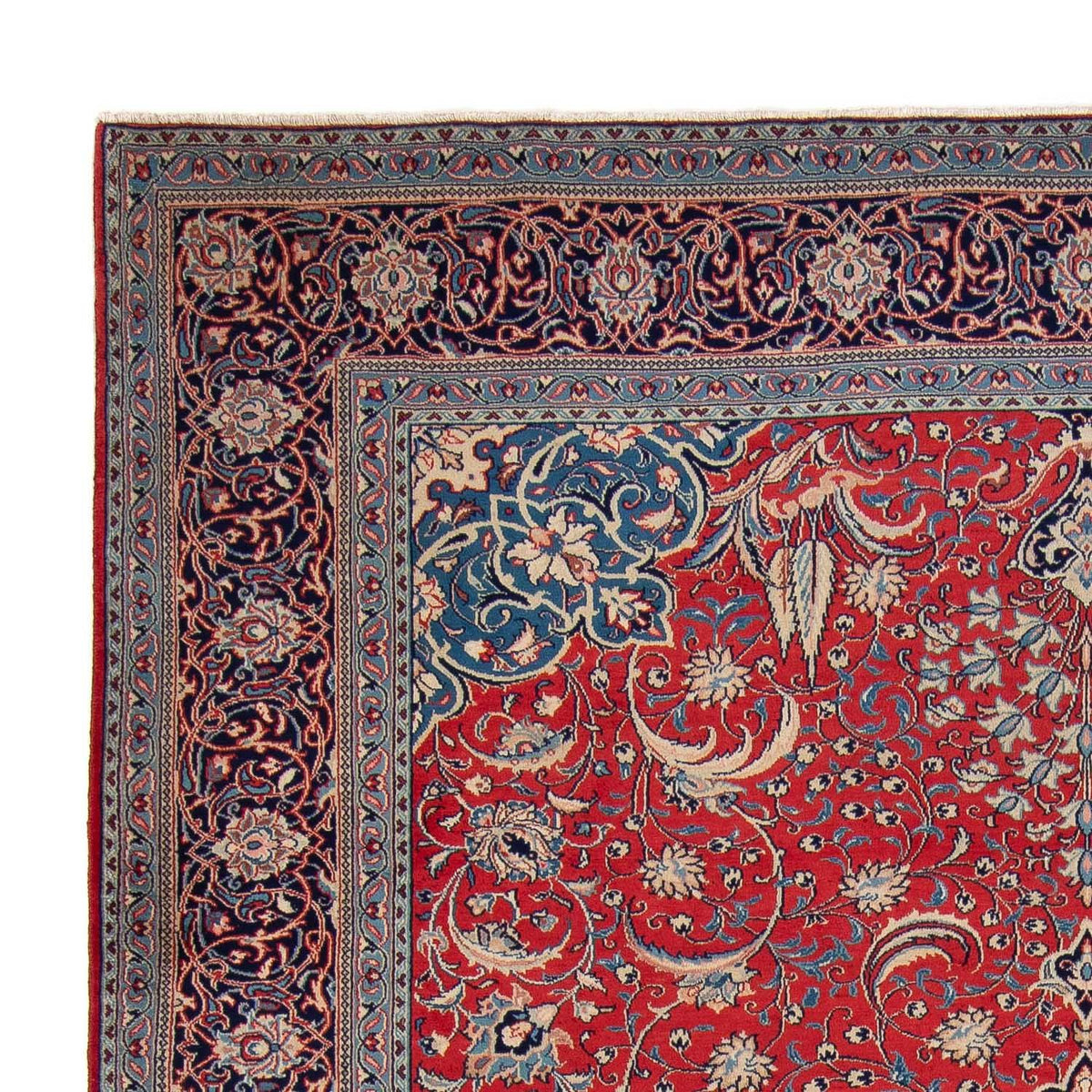 Alfombra de patchwork - 355 x 270 cm - rojo claro