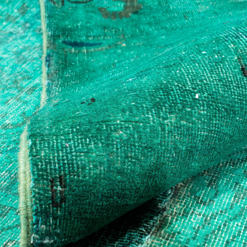 Alfombra de patchwork - 297 x 231 cm - turquesa