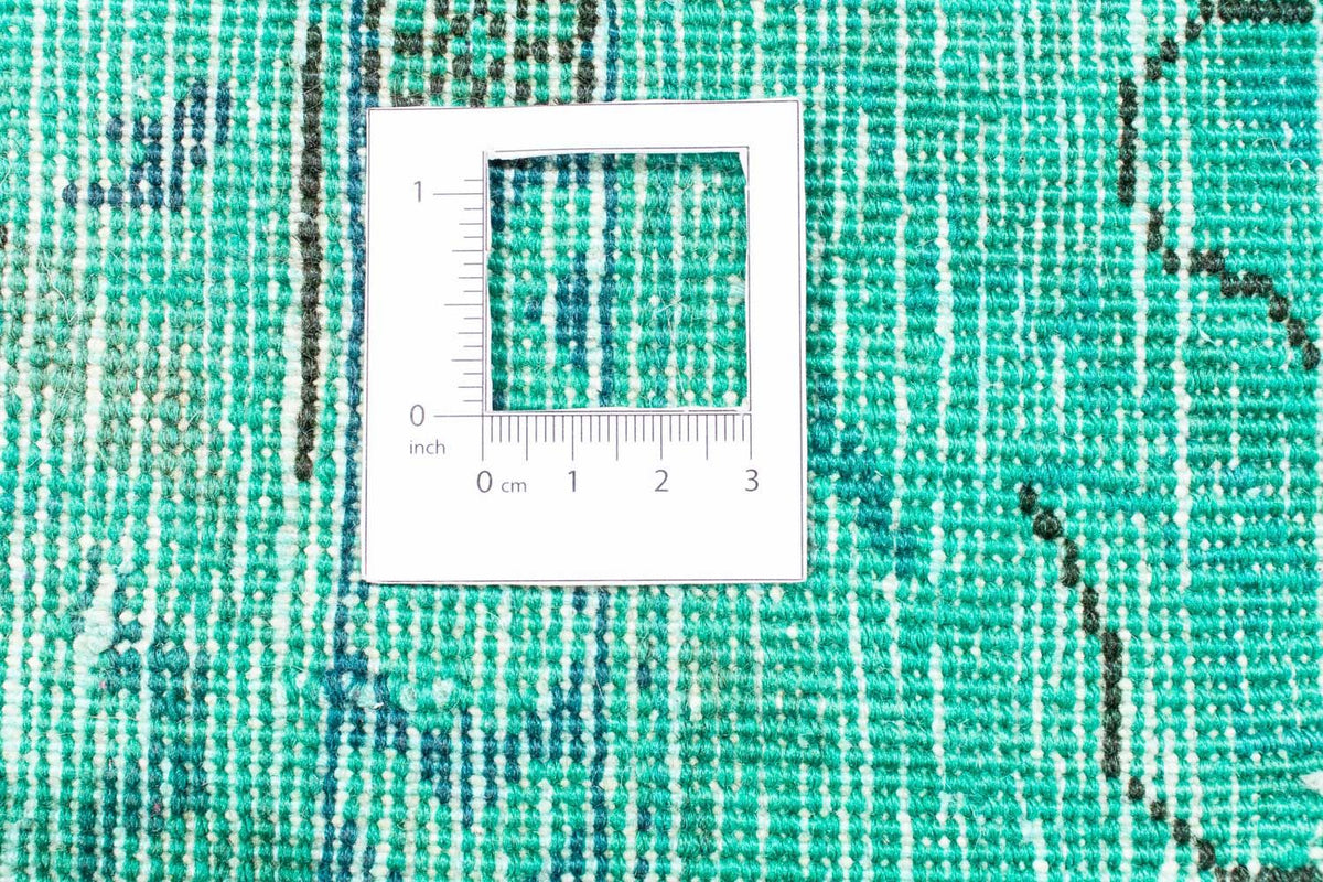 Alfombra de patchwork - 297 x 231 cm - turquesa