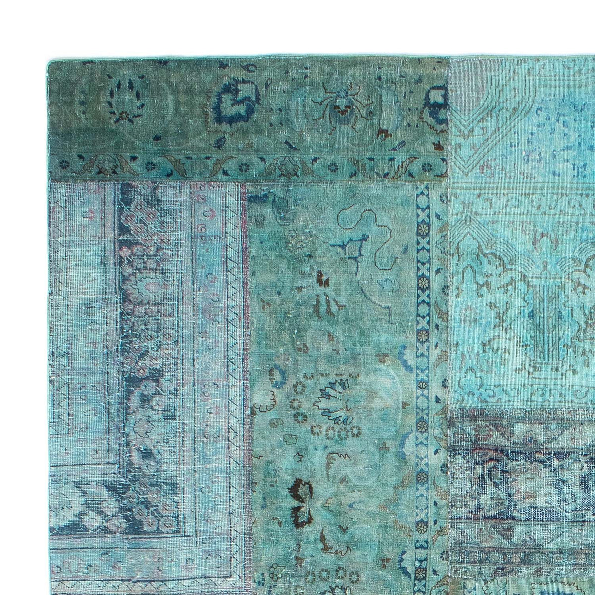 Alfombra de patchwork - 299 x 238 cm - multicolor