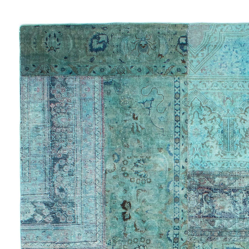 Alfombra de patchwork - 299 x 238 cm - multicolor