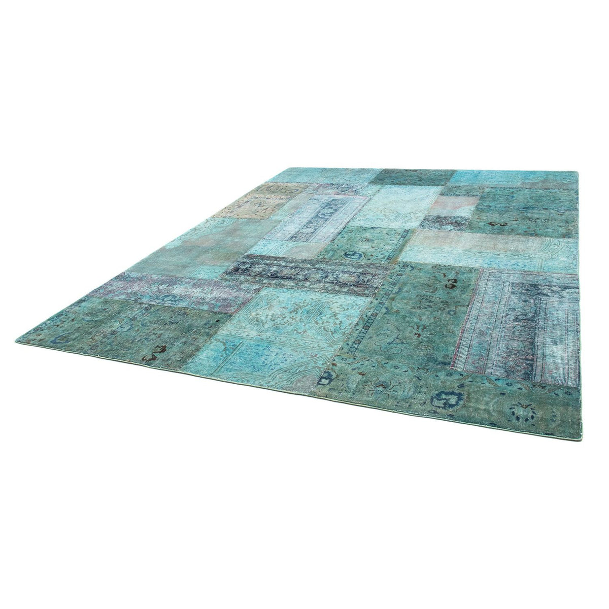 Alfombra de patchwork - 299 x 238 cm - multicolor