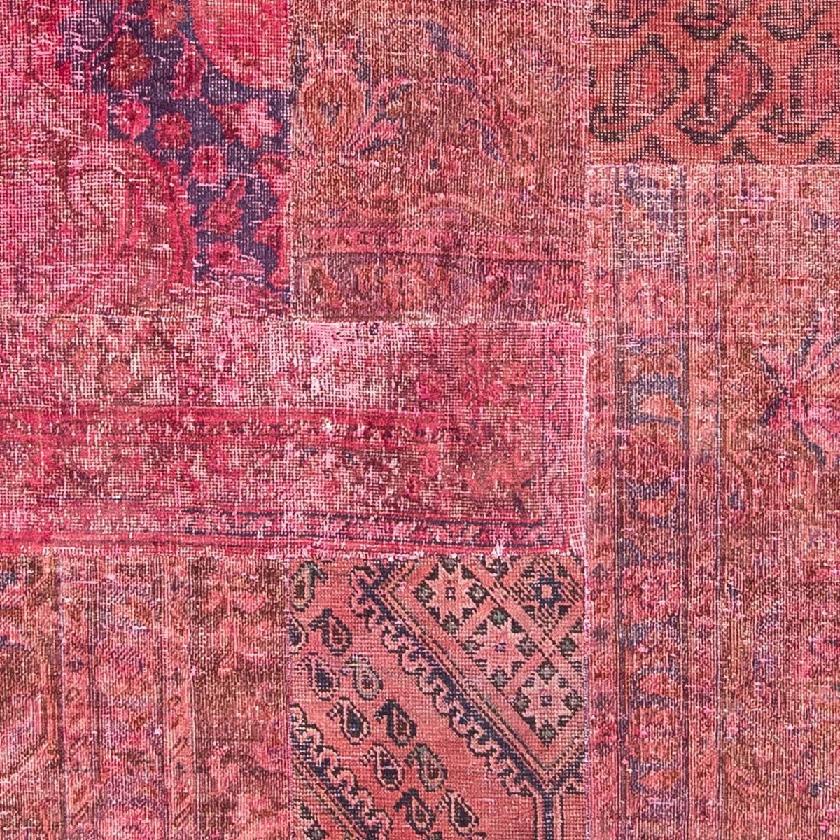 Alfombra de patchwork - 239 x 152 cm - multicolor