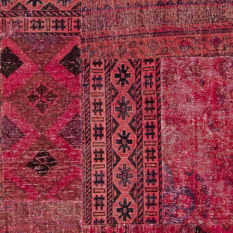 Alfombra de patchwork - 241 x 151 cm - multicolor