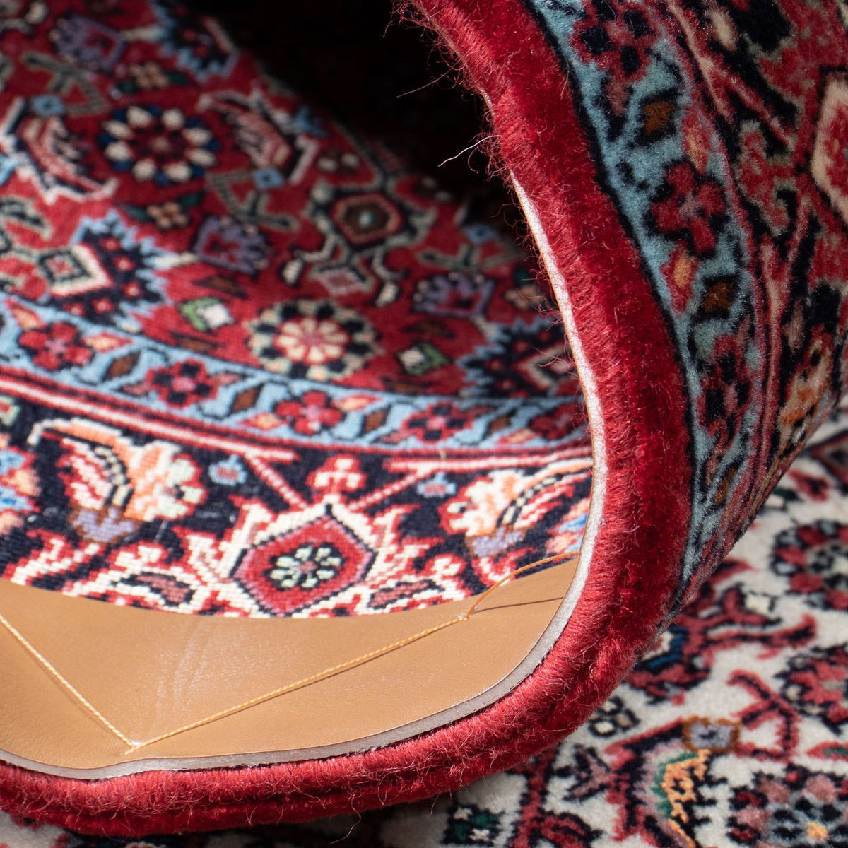 Alfombra de pasillo Alfombra persa - Bidjar - 306 x 91 cm - beige