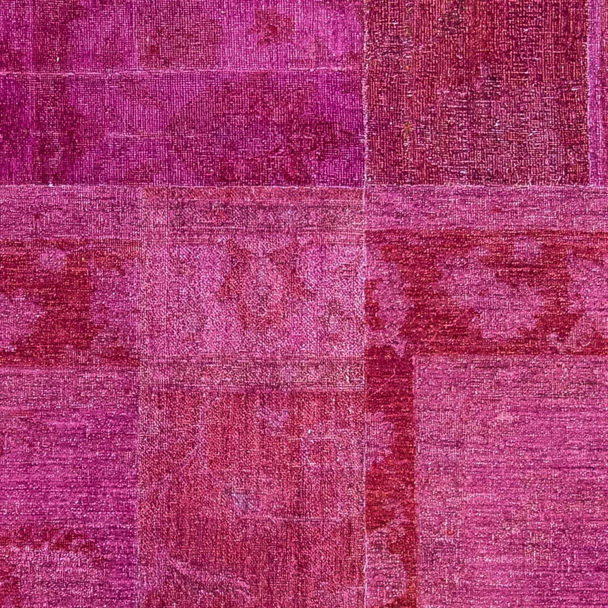 Alfombra de patchwork - 271 x 182 cm - púrpura