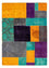 Alfombra de patchwork - 232 x 164 cm - multicolor