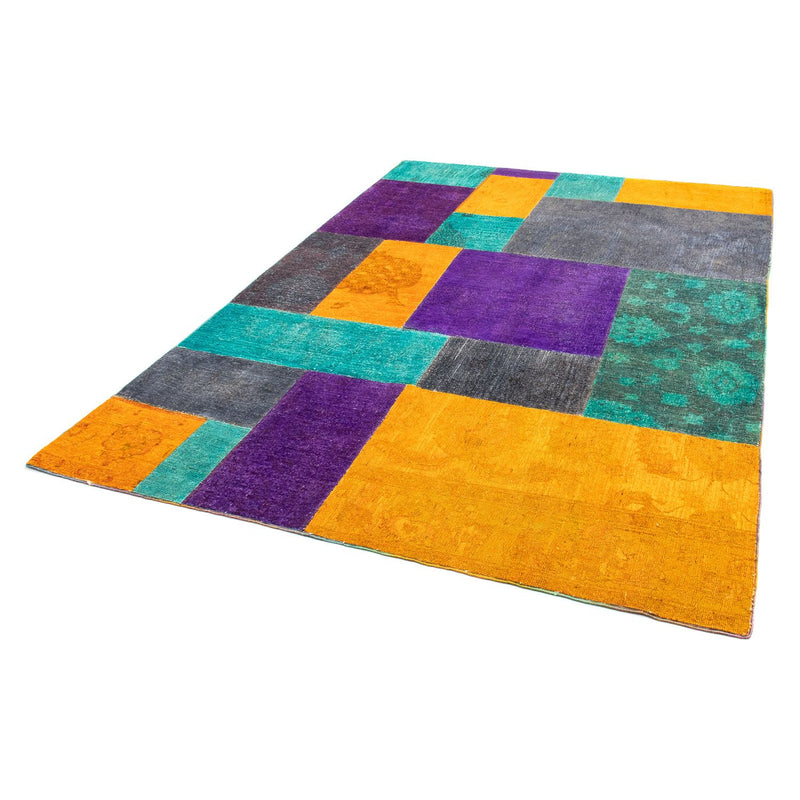 Alfombra de patchwork - 232 x 164 cm - multicolor