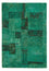 Alfombra de patchwork - 237 x 156 cm - verde
