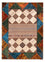 Alfombra de patchwork - 224 x 164 cm - multicolor