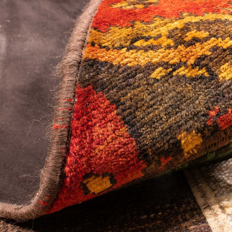 Alfombra de patchwork - 224 x 164 cm - multicolor
