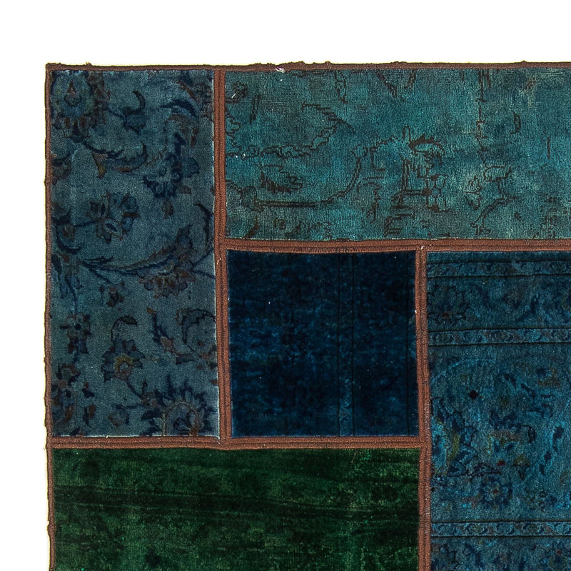 Alfombra de patchwork - 207 x 143 cm - multicolor