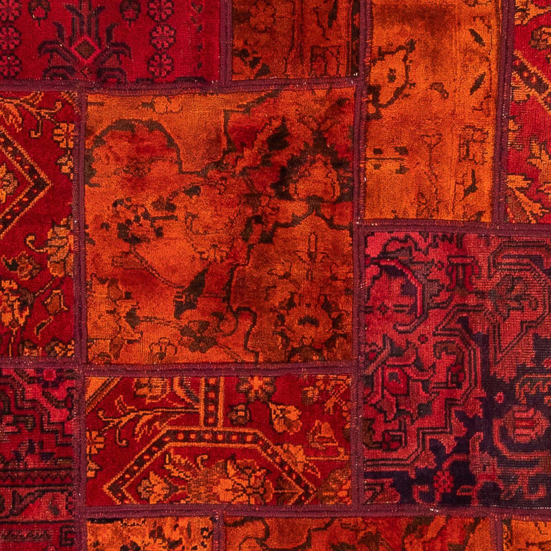 Alfombra de patchwork - 194 x 140 cm - multicolor