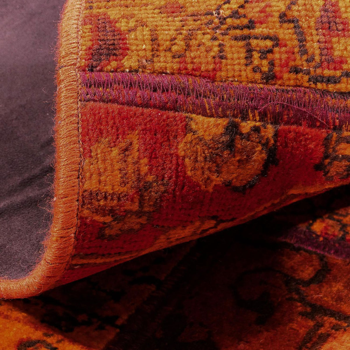 Alfombra de patchwork - 194 x 140 cm - multicolor