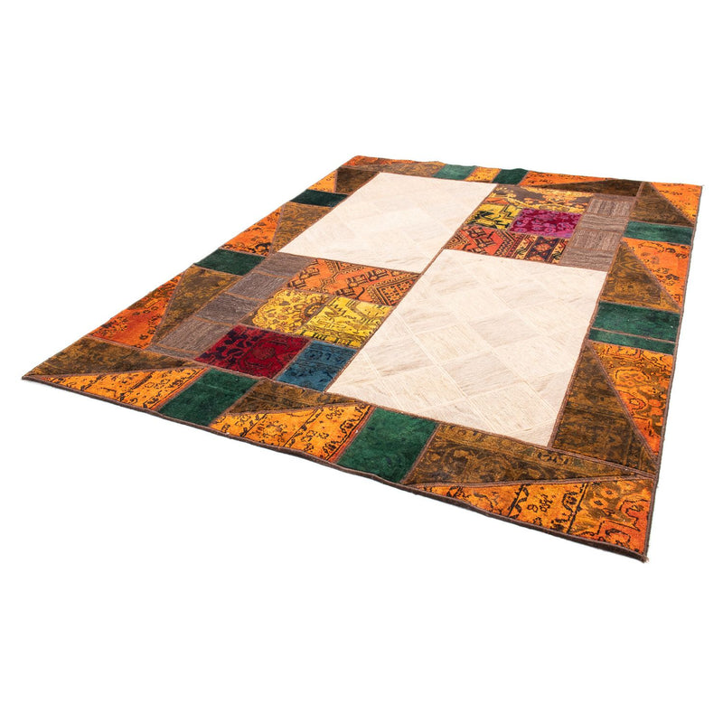 Alfombra de patchwork - 249 x 194 cm - multicolor