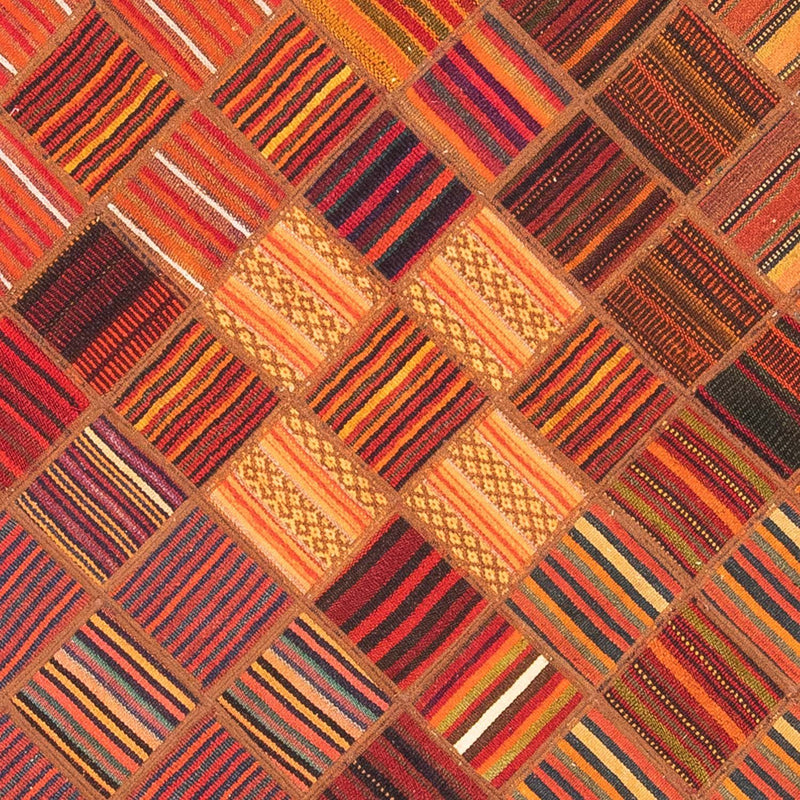 Alfombra de patchwork - 234 x 176 cm - multicolor