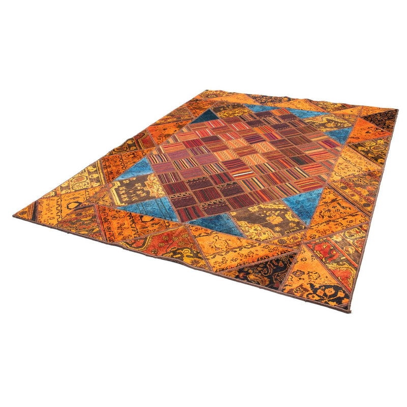 Alfombra de patchwork - 234 x 176 cm - multicolor