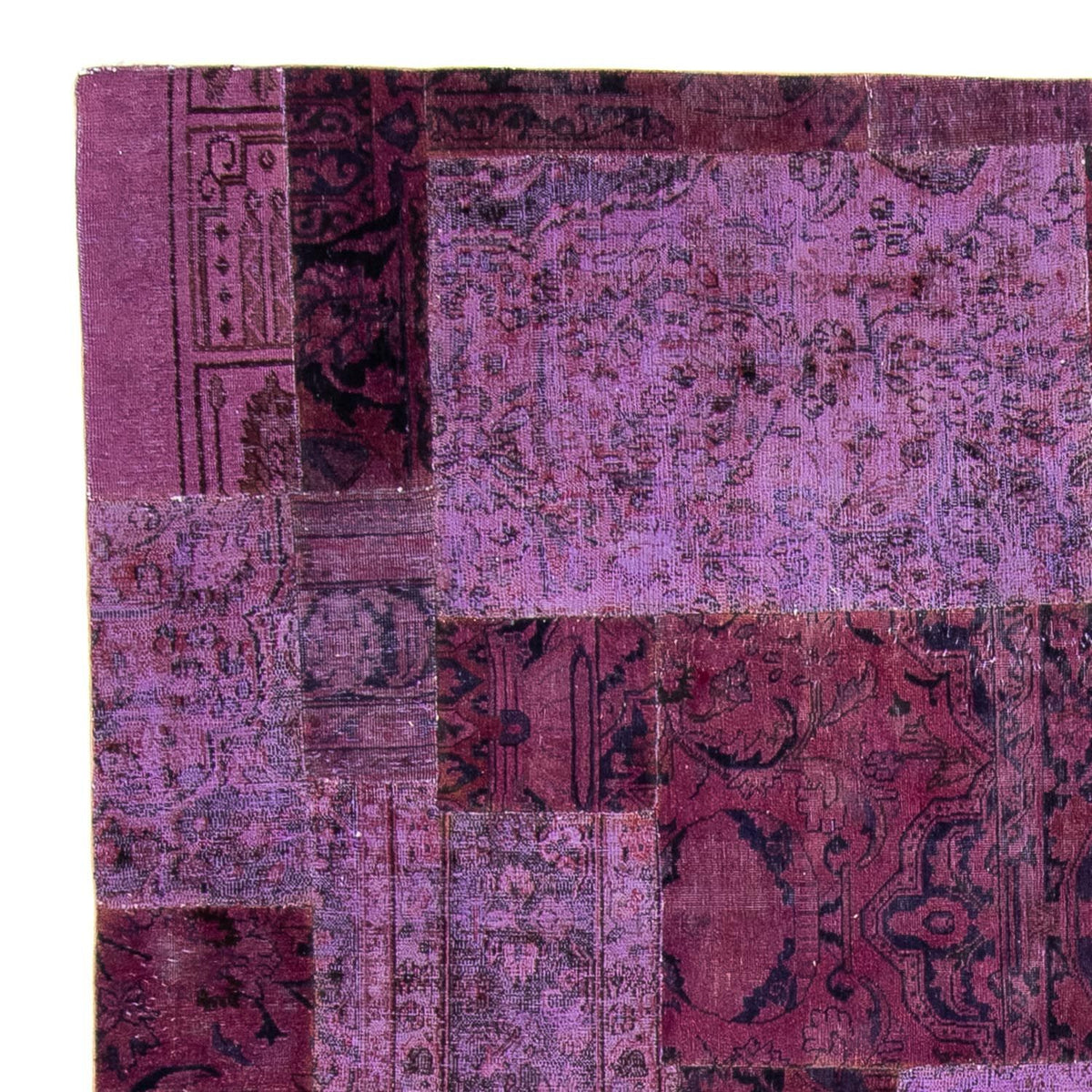 Alfombra de patchwork - 356 x 260 cm - multicolor