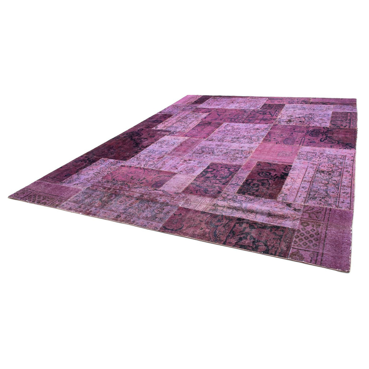 Alfombra de patchwork - 356 x 260 cm - multicolor