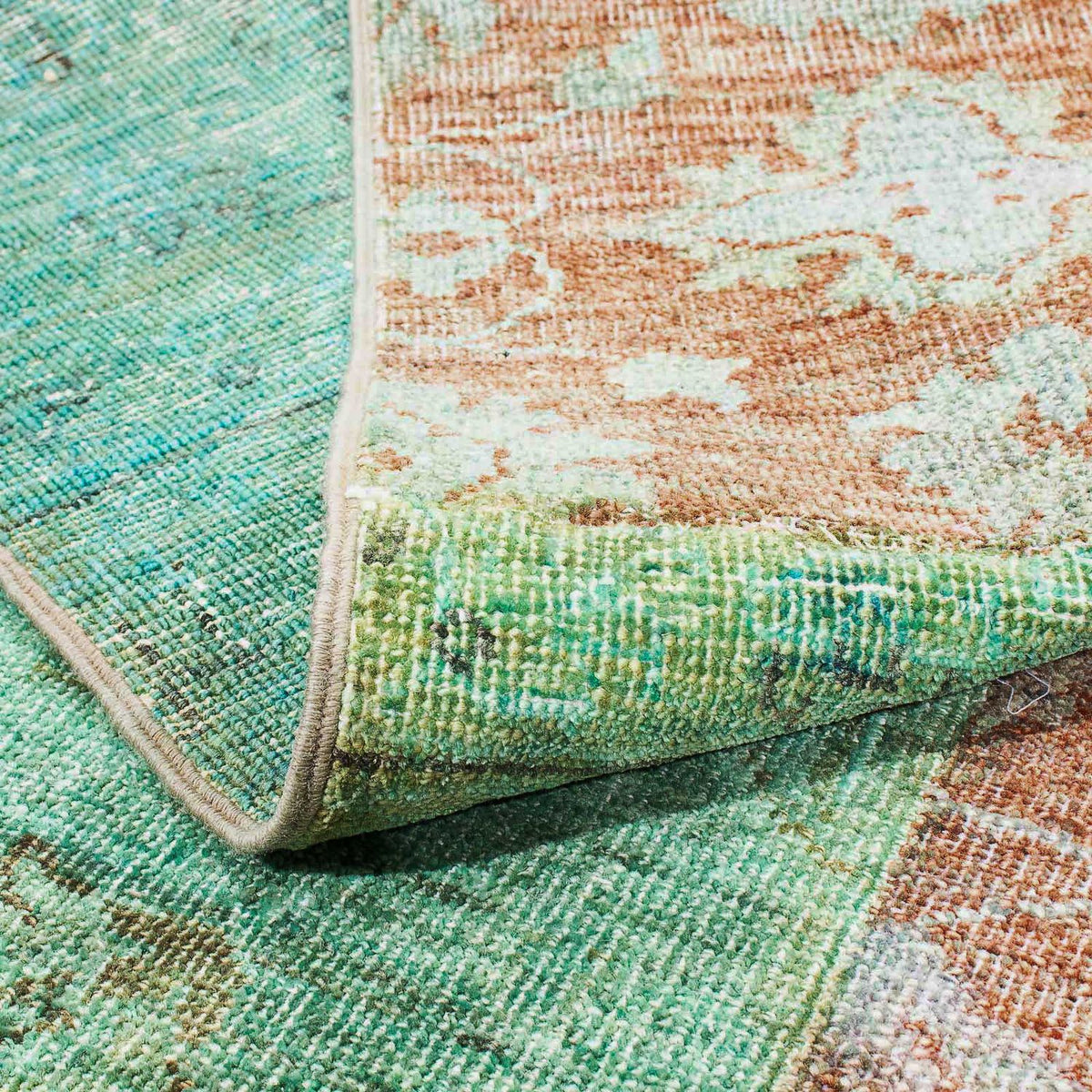Alfombra de patchwork - 242 x 148 cm - multicolor