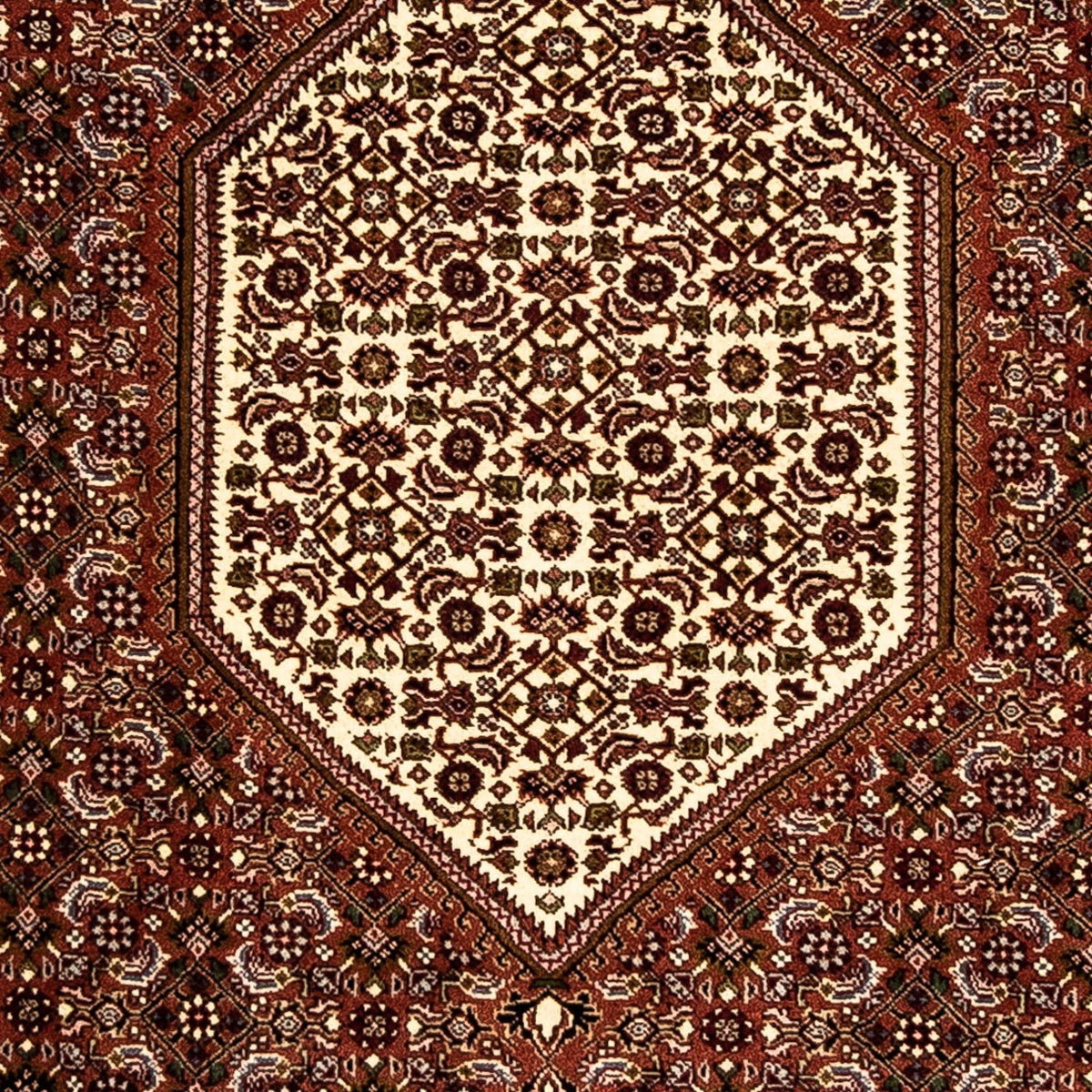 Alfombra de pasillo Alfombra persa - Bidjar - 273 x 87 cm - rojo oscuro
