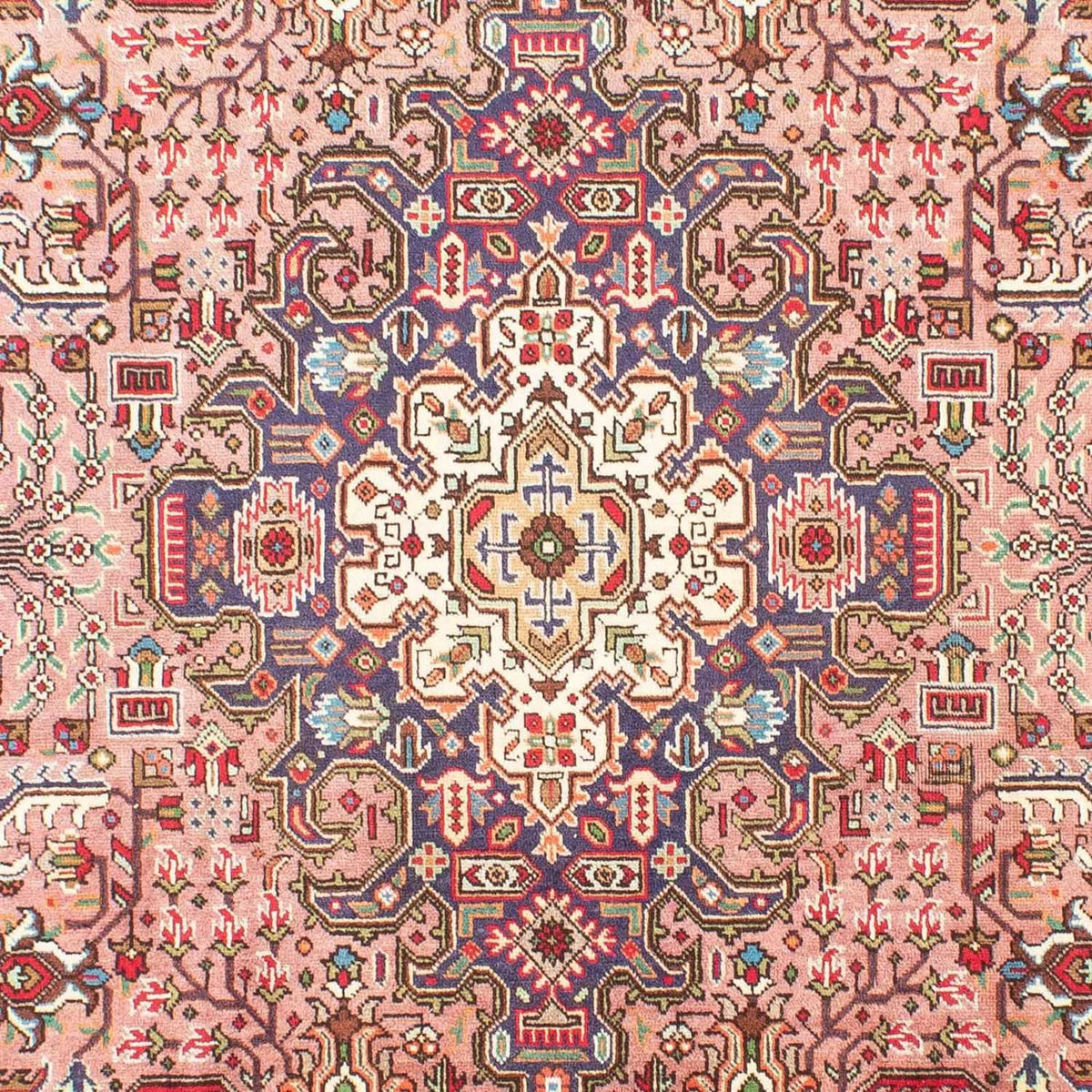 Alfombra persa - Tabriz - 296 x 201 cm - rojo claro