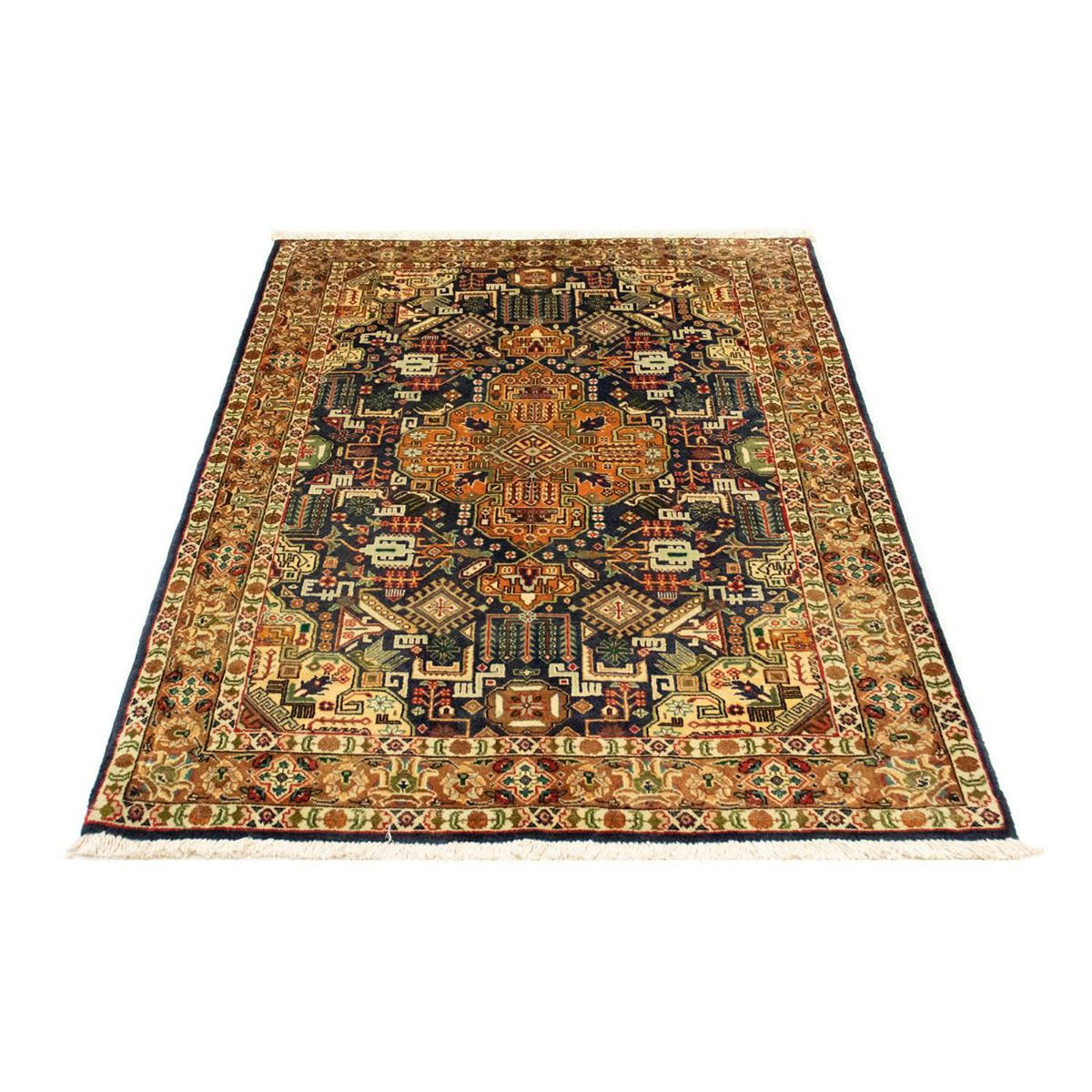 Alfombra Persa - Tabriz - Real - 150 x 101 cm - azul oscuro
