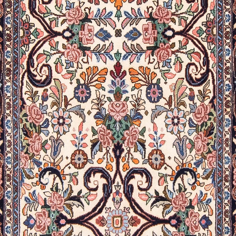 Alfombra de pasillo Alfombra persa - Bidjar - 400 x 91 cm - beige