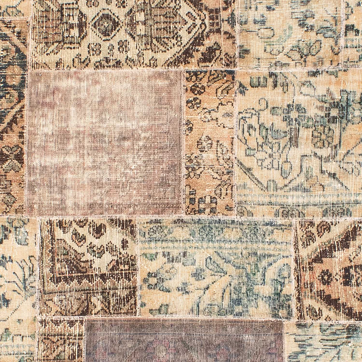 Alfombra de patchwork - 317 x 240 cm - multicolor