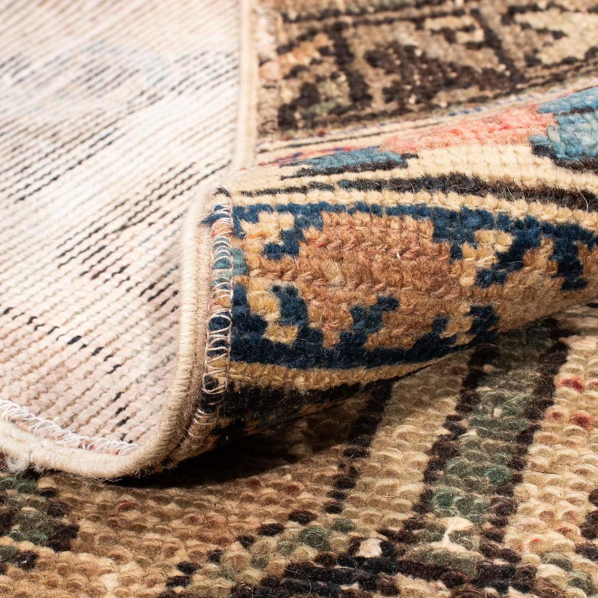 Alfombra de patchwork - 317 x 240 cm - multicolor