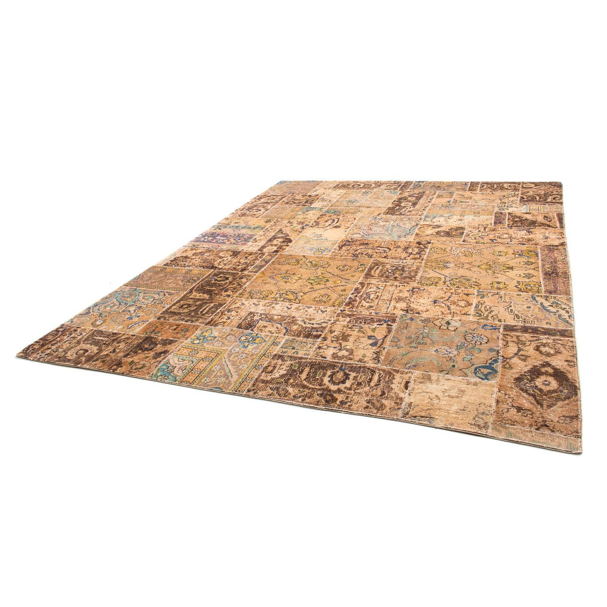 Alfombra de patchwork - 305 x 242 cm - multicolor