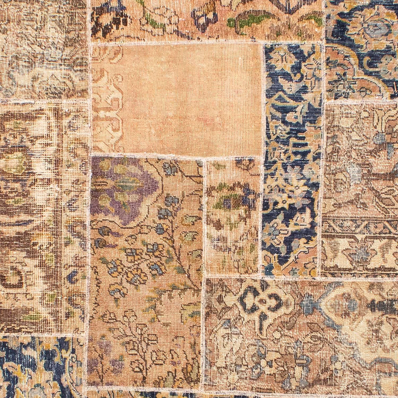 Alfombra de patchwork - 304 x 242 cm - multicolor