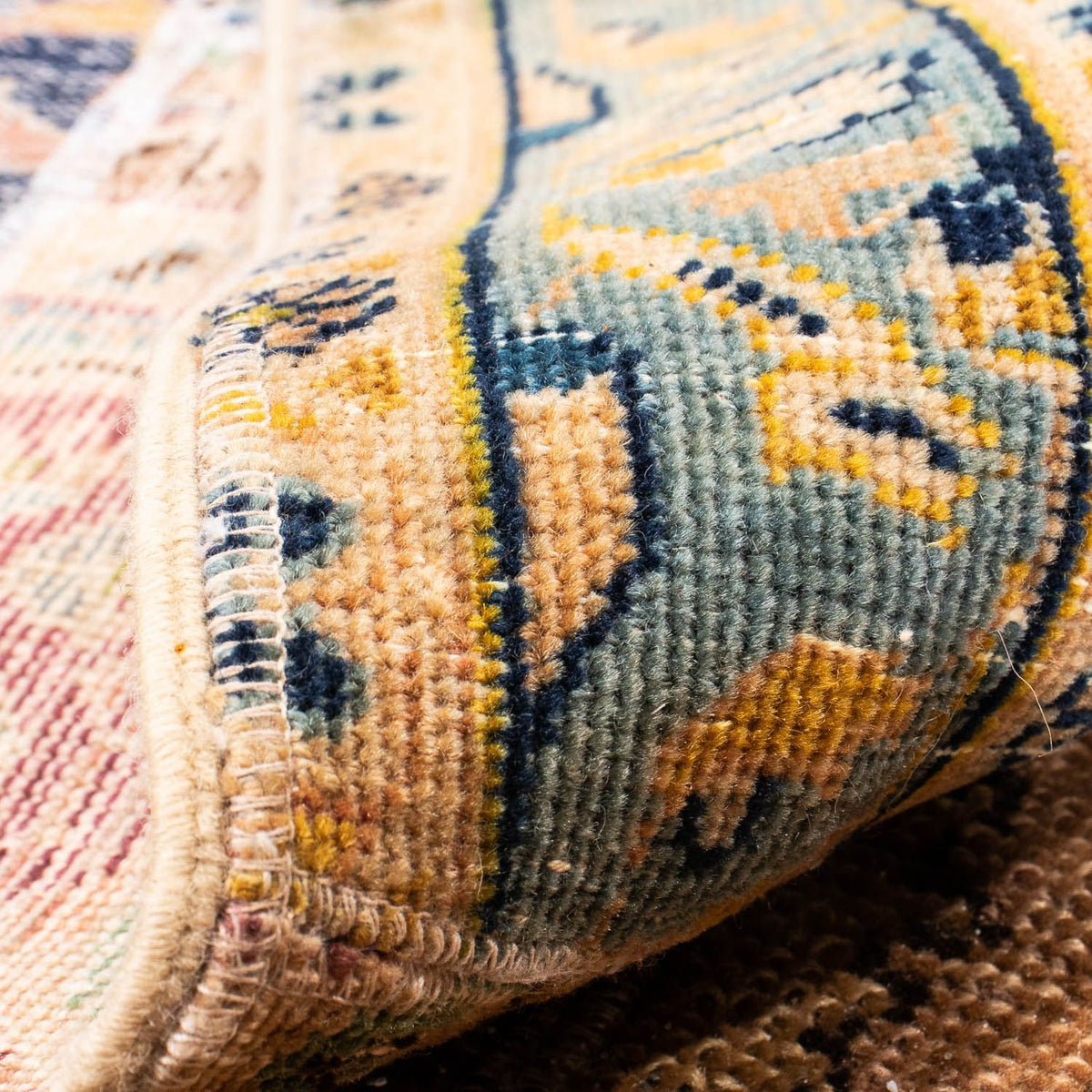 Alfombra de patchwork - 304 x 242 cm - multicolor