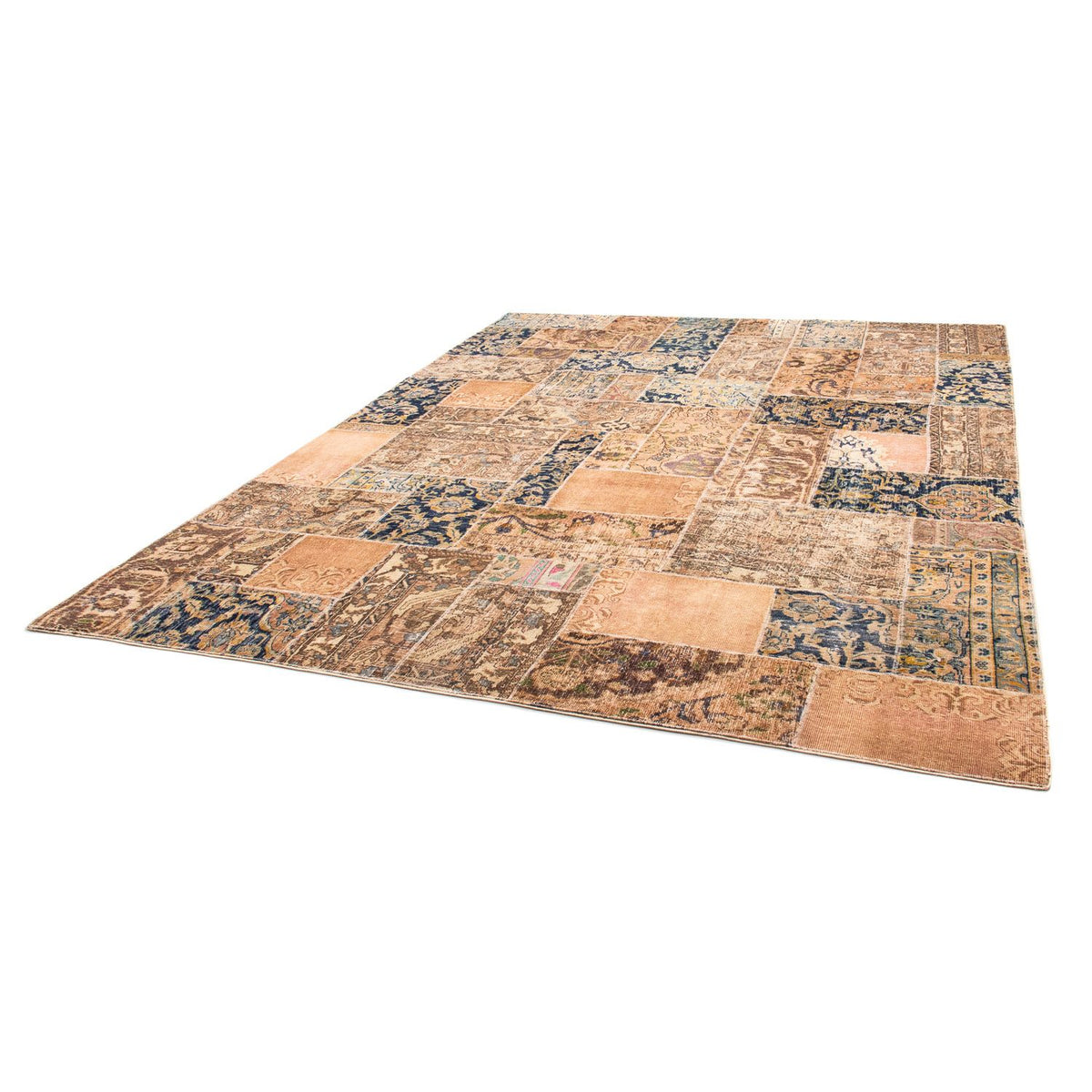 Alfombra de patchwork - 304 x 242 cm - multicolor
