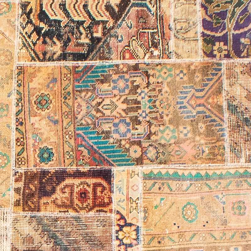 Alfombra de patchwork - 292 x 230 cm - multicolor